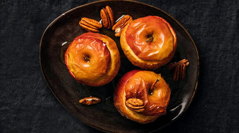 Bratäpfel mit Marzipan und Honig