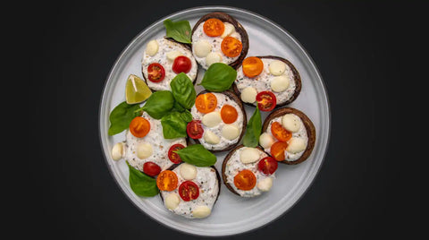 Gegrillte Portobellopilze