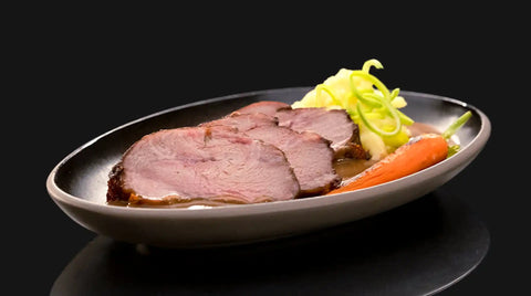 Kalbsschulterscherzel mit Kartoffelstampf
