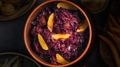 Rotkraut mit Orangen